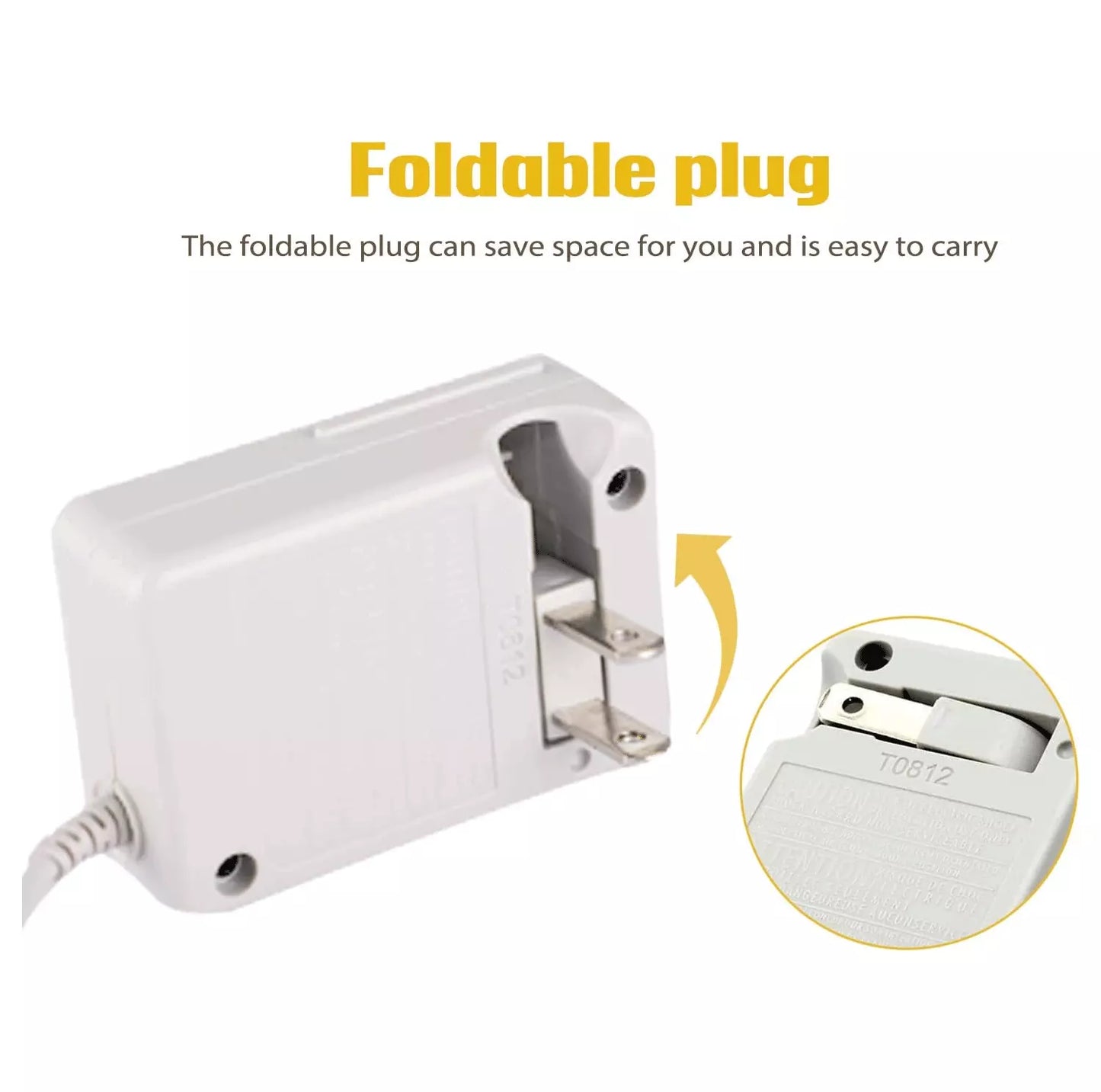 Cargador de pared de CA para Nintendo DSi / 2DS / 3DS / DSi XL (cable adaptador de corriente con enchufe estadounidense)