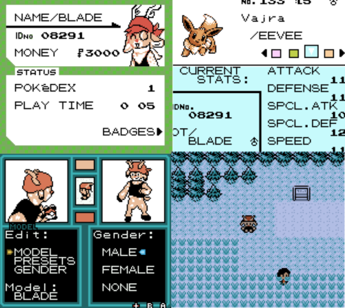 Pokemon Crystal Clear for Nintendo Game Boy Color GBC – Open-World Fan Game