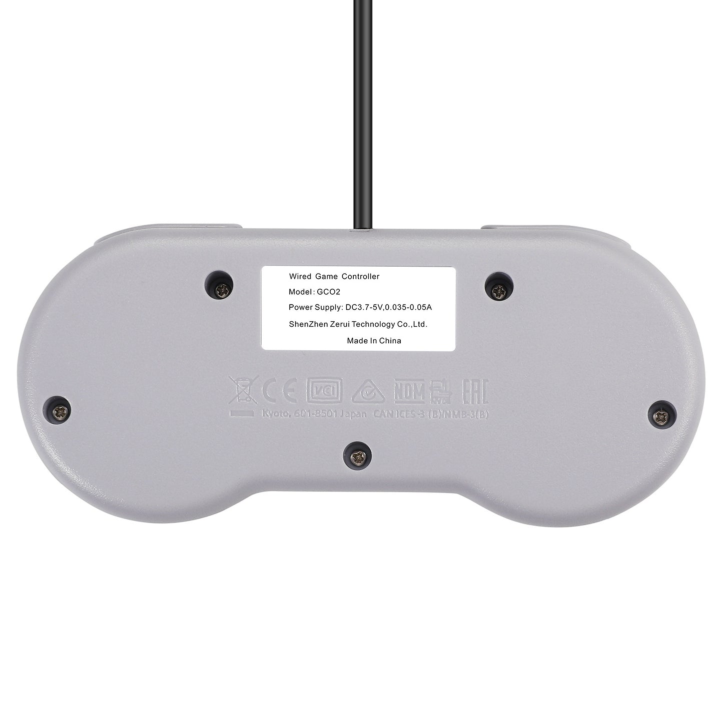 Kabelgebundenes Gamepad für SNES/SFC – Klassischer Controller für Super Nintendo- und Wii-Ports