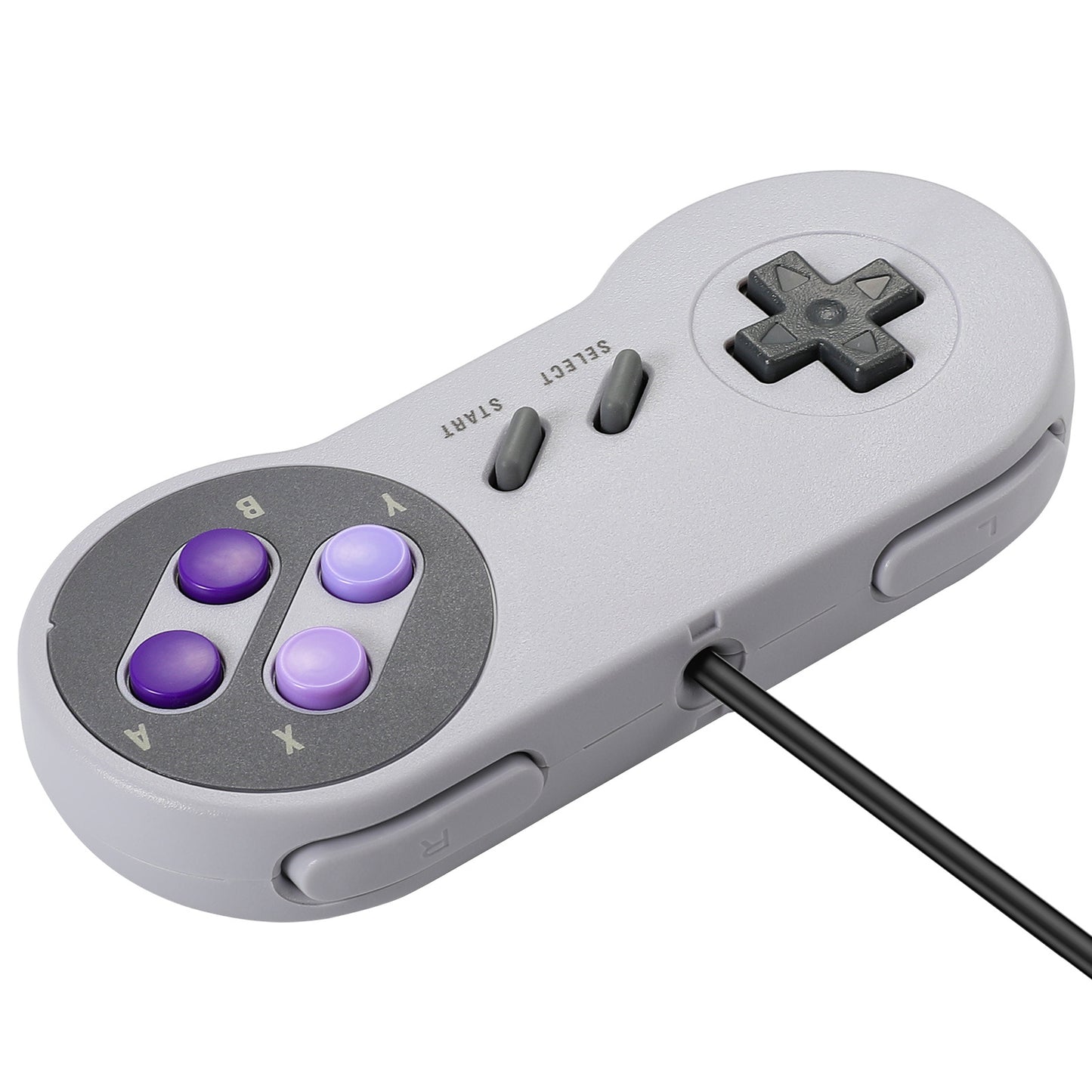 Kabelgebundenes Gamepad für SNES/SFC – Klassischer Controller für Super Nintendo- und Wii-Ports