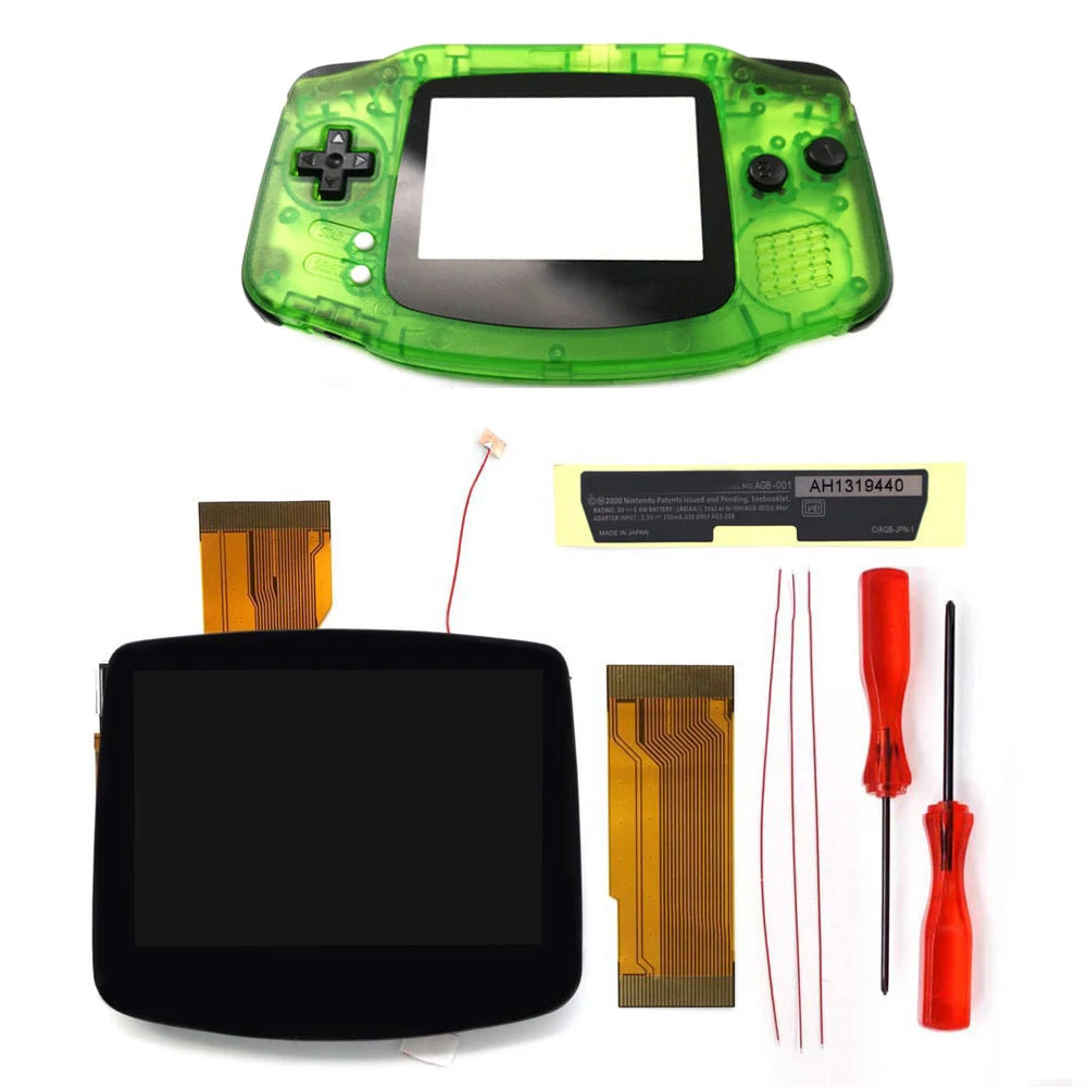 GBA IPS LCD V5 Laminiertes Bildschirm-Kit (720×480) mit Hülle