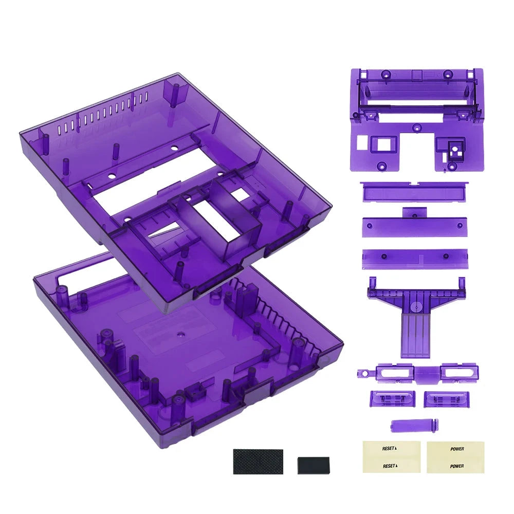 Super Nintendo Ersatzhülle: Transparente Hülle für Nintendo SNES (Region-Free)