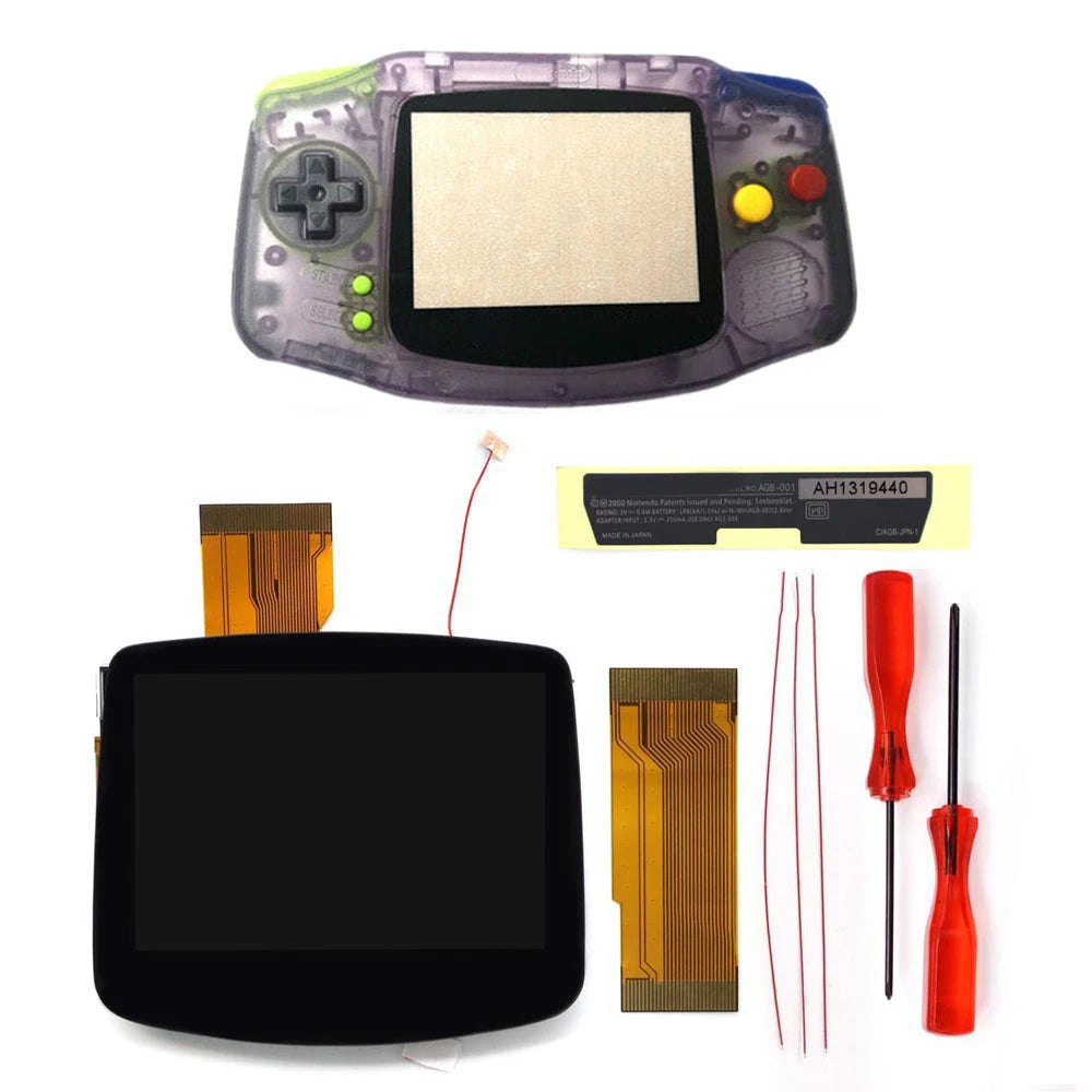 GBA IPS LCD V5 Laminiertes Bildschirm-Kit (720×480) mit Hülle