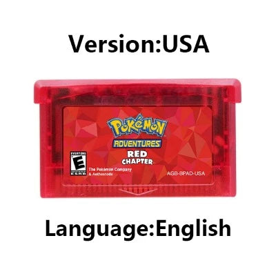 Nintendo GBA Game Cartridge GameBoy Advanced: Pokémon Series - Pokémon RED
