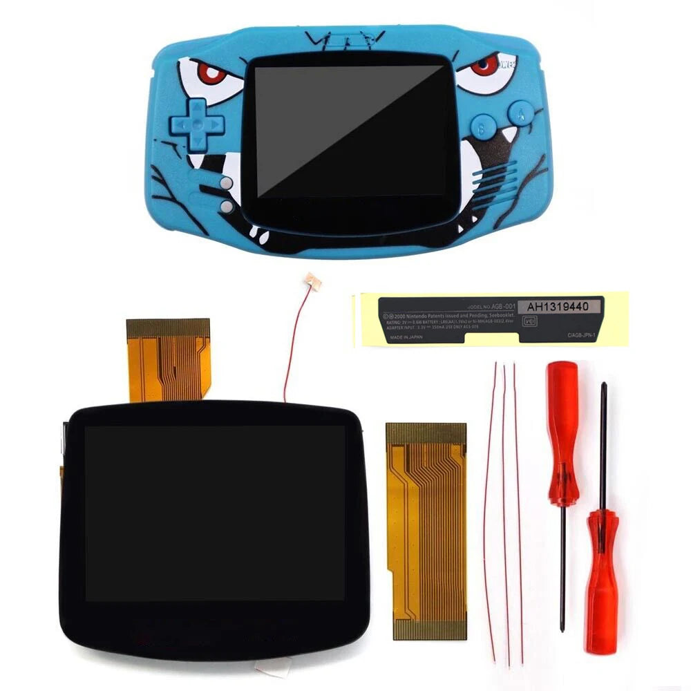 GBA IPS LCD V5 Laminiertes Bildschirm-Kit (720×480) mit Hülle