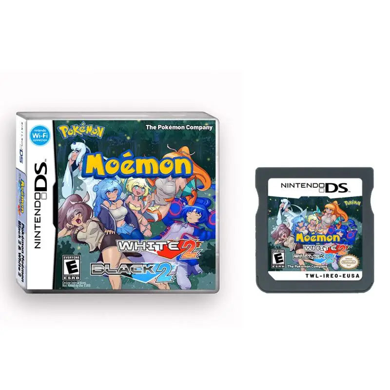 Pokemon Moemon Schwarz 2 & Weiß 2 NDS-Spielkarte mit Box-Version Englisch