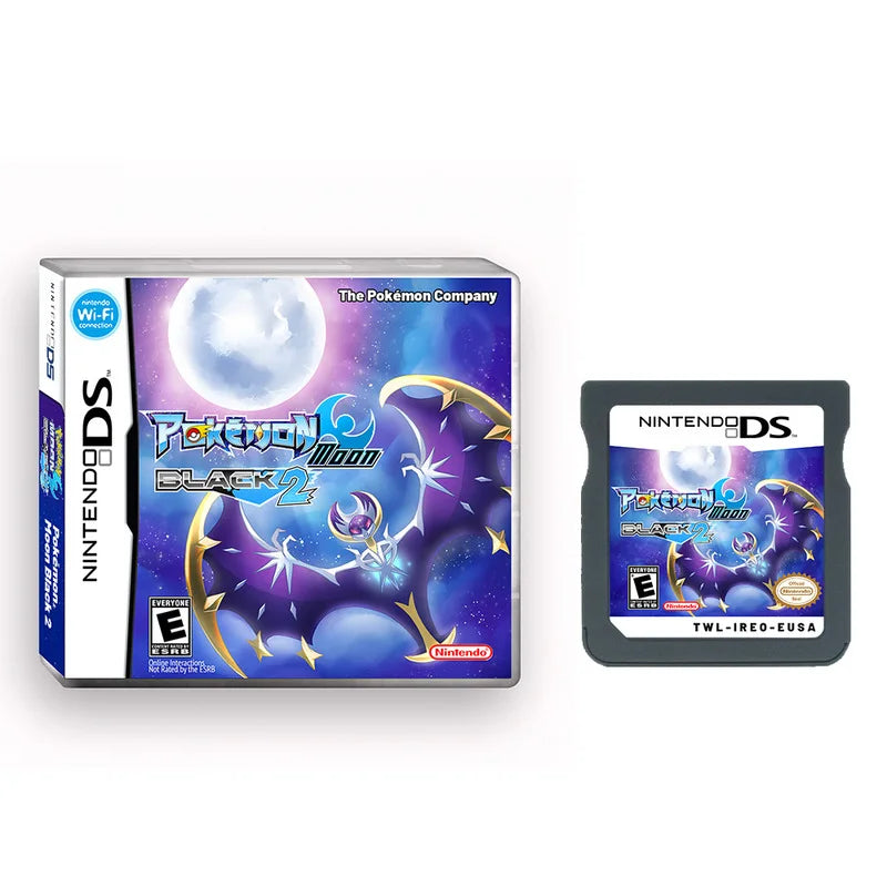 Tarjeta de juego NDS Pokémon Luna Negra 2 (versión en inglés de EE. UU.)