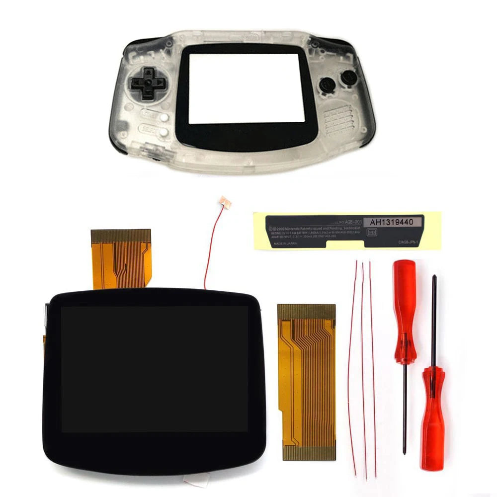 GBA IPS LCD V5 Laminiertes Bildschirm-Kit (720×480) mit Hülle