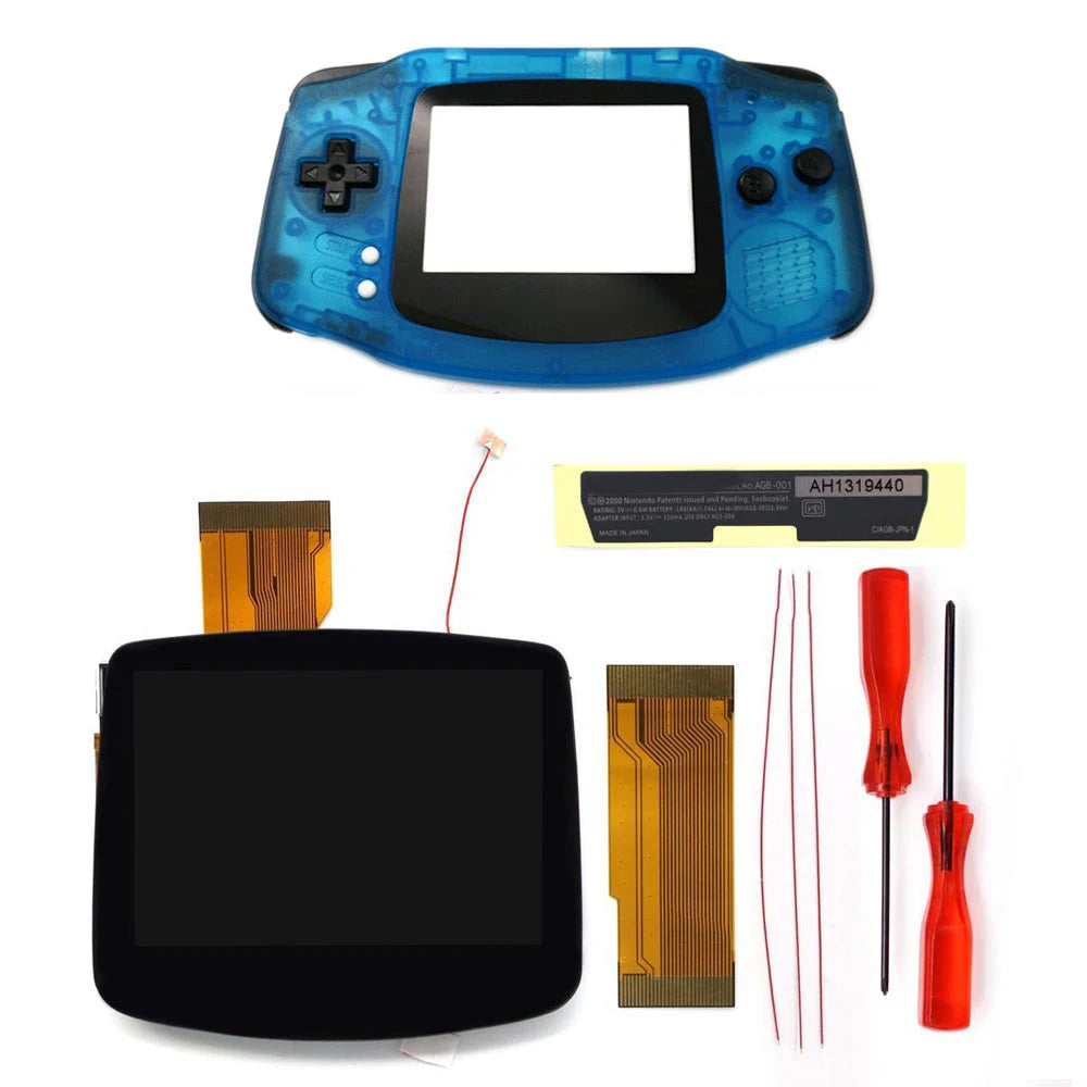 GBA IPS LCD V5 Laminiertes Bildschirm-Kit (720×480) mit Hülle
