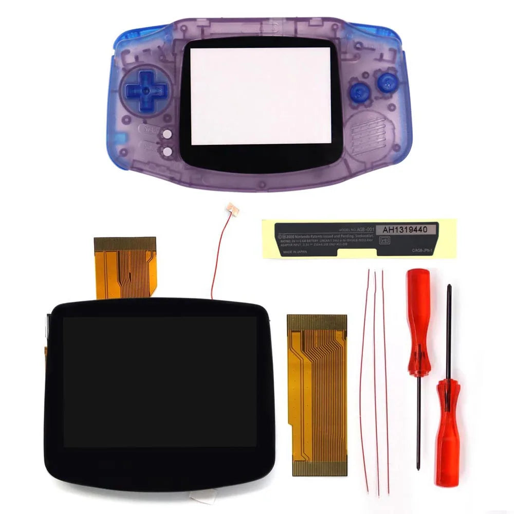 GBA IPS LCD V5 Laminiertes Bildschirm-Kit (720×480) mit Hülle