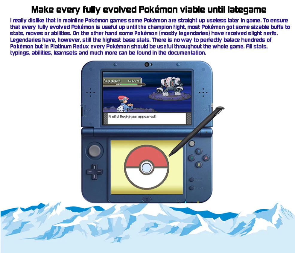 Pokemon Bloody Platinum Redux NDS-Spielkarte mit Box, englische Version