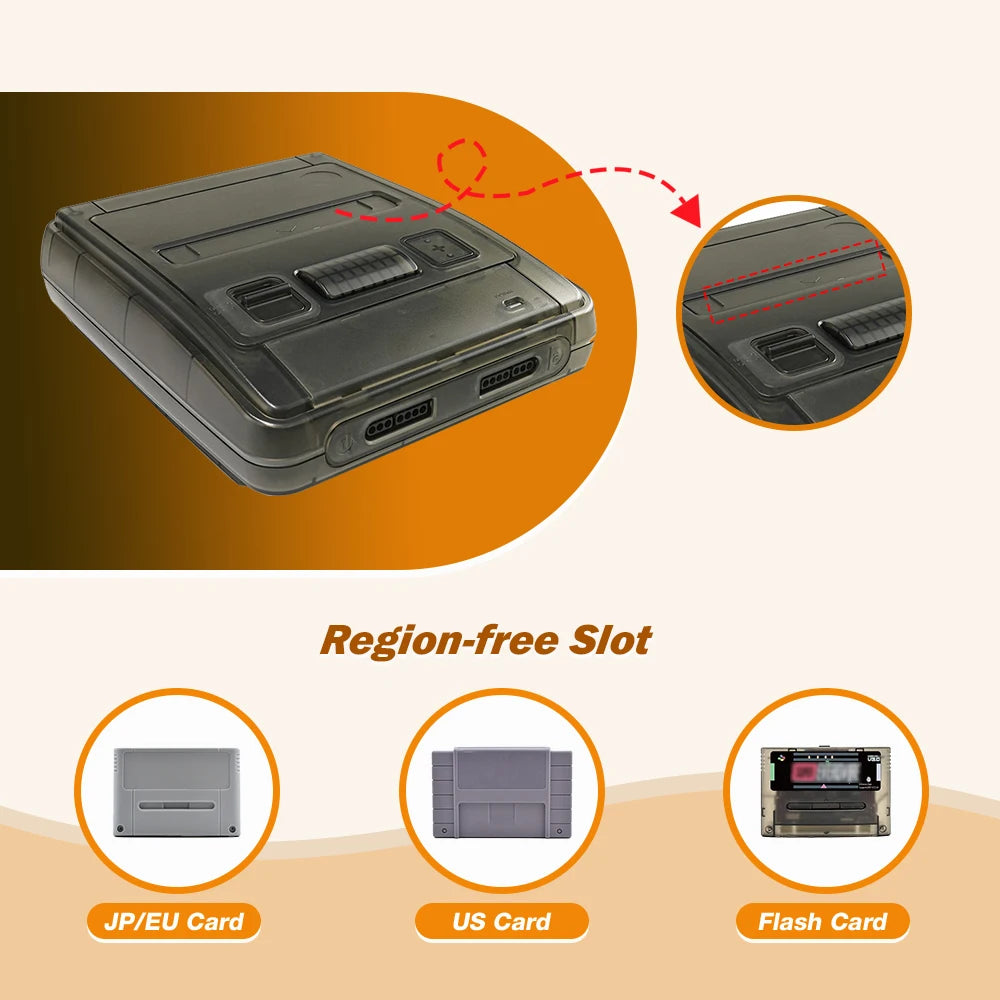 Super Famicom Ersatz-Shell-Mod mit sämtlichem Montagezubehör