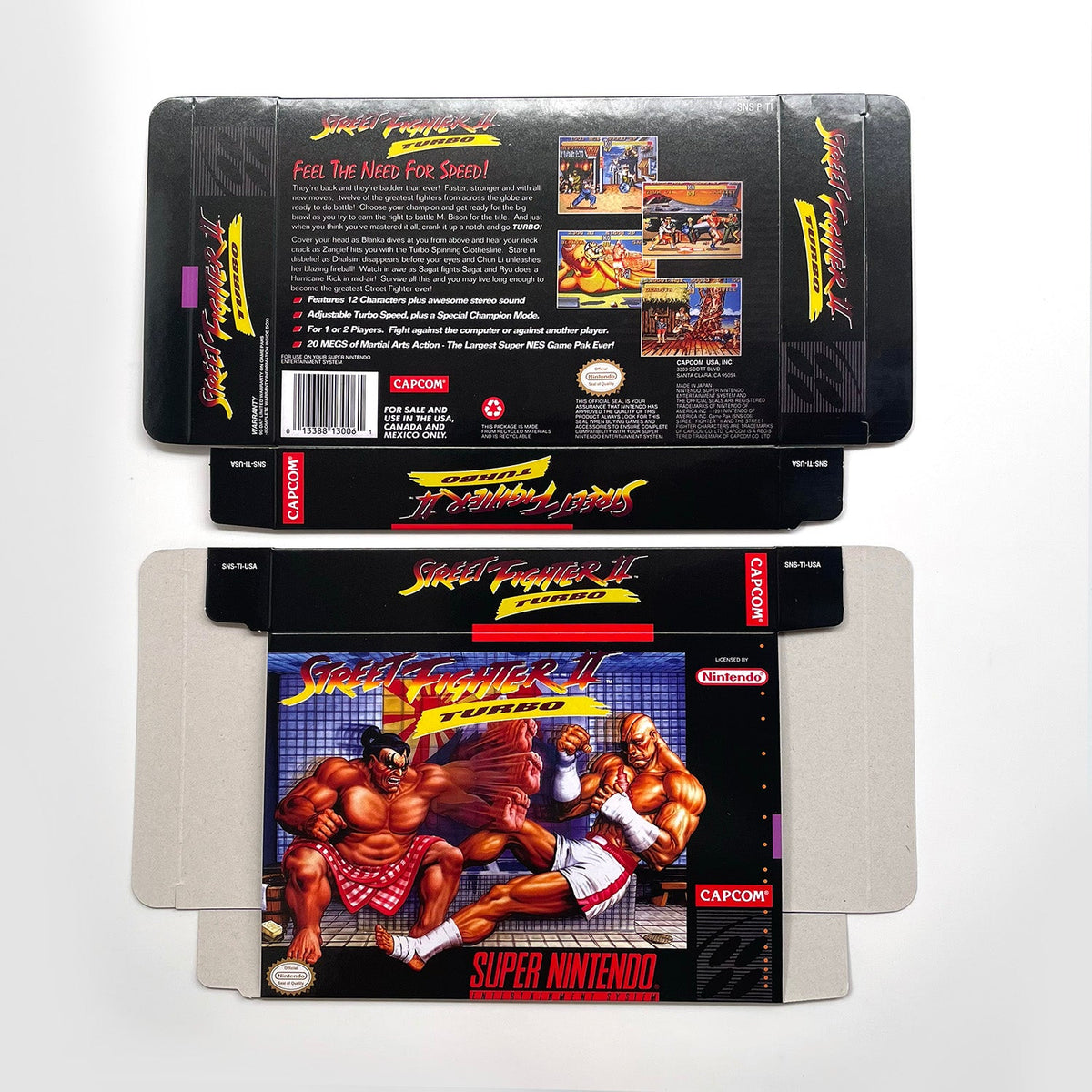 Street Fighter II Turbo SNES Cartridge with Box | Super Nintendo