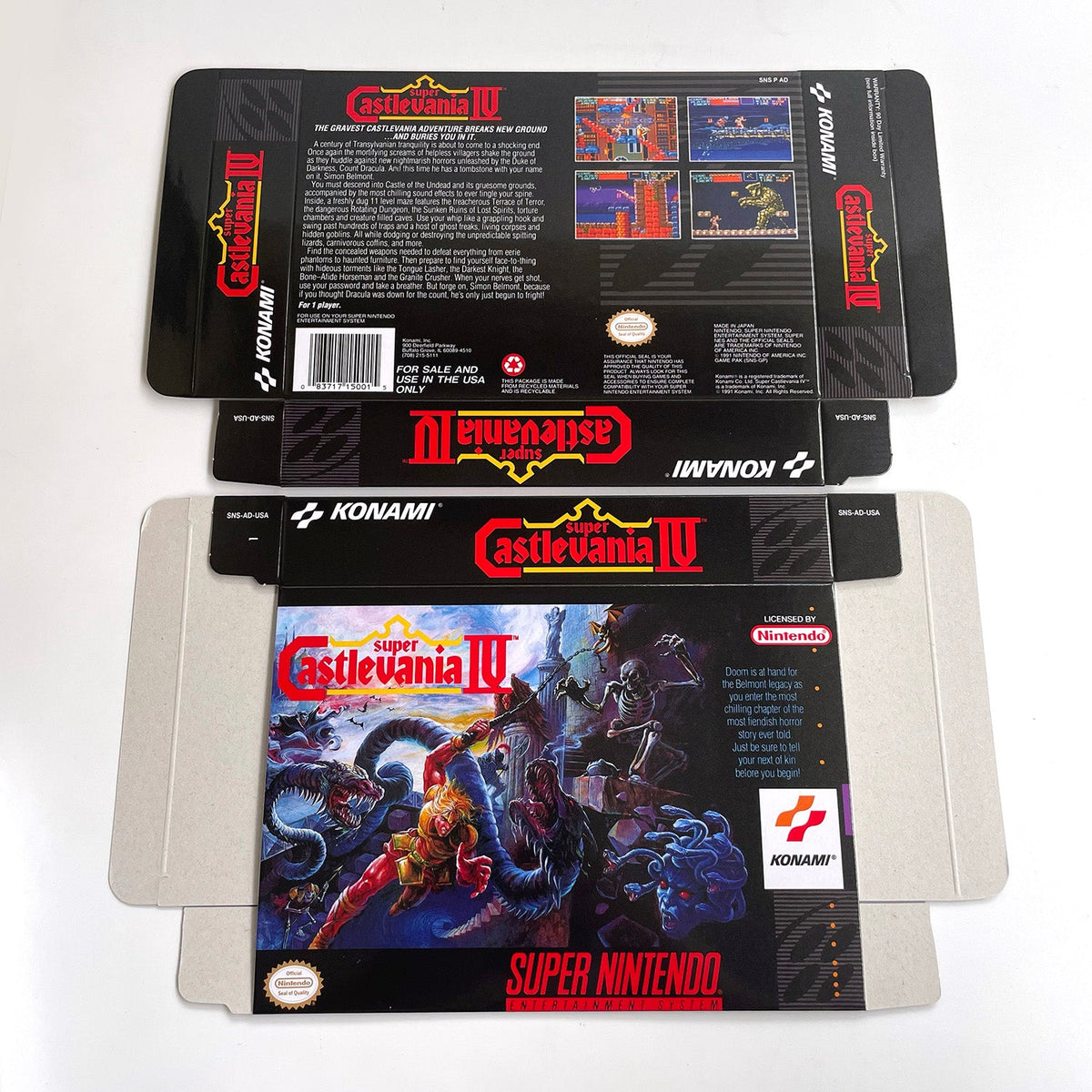Super Castlevania IV SNES Cartridge with Box | Super Nintendo