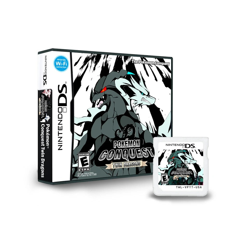 Pokemon Conquest Twin Dragons - Nintendo DS Game with Box - Region Free