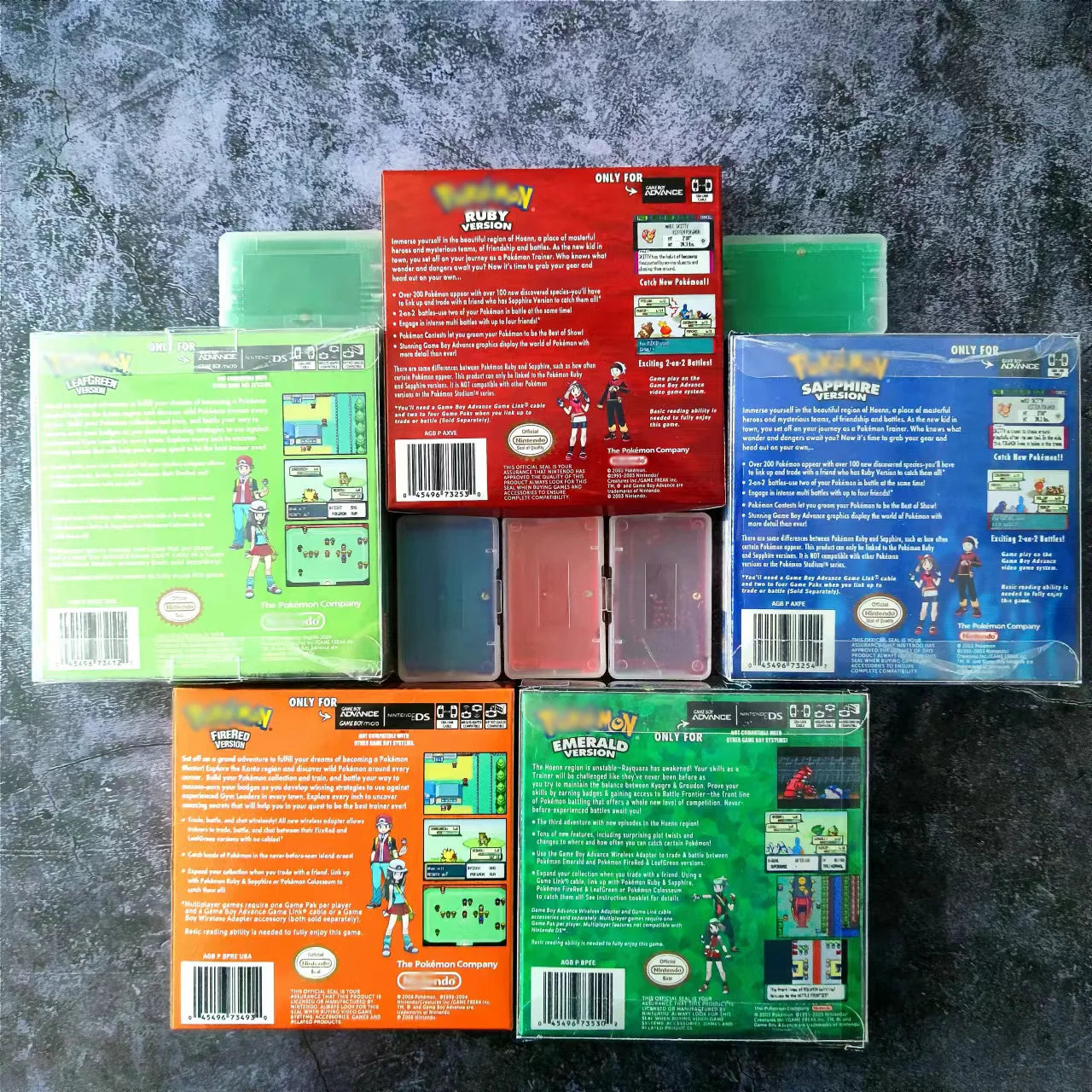 Pokemon Series GBA-Spielkarte, verpackt, US-englische Version