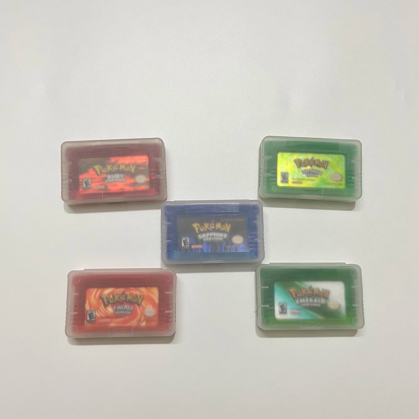 Nintendo GBA Game Cartridge : Pokemon Series Ruby - LeafGreen - FireRed- Emerald - saphire case
