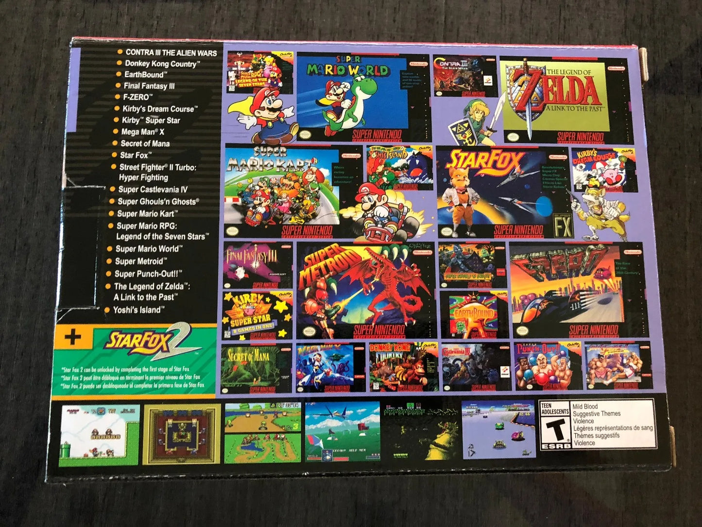 Super Nintendo Entertainment System Classic Edition built in 21 Games