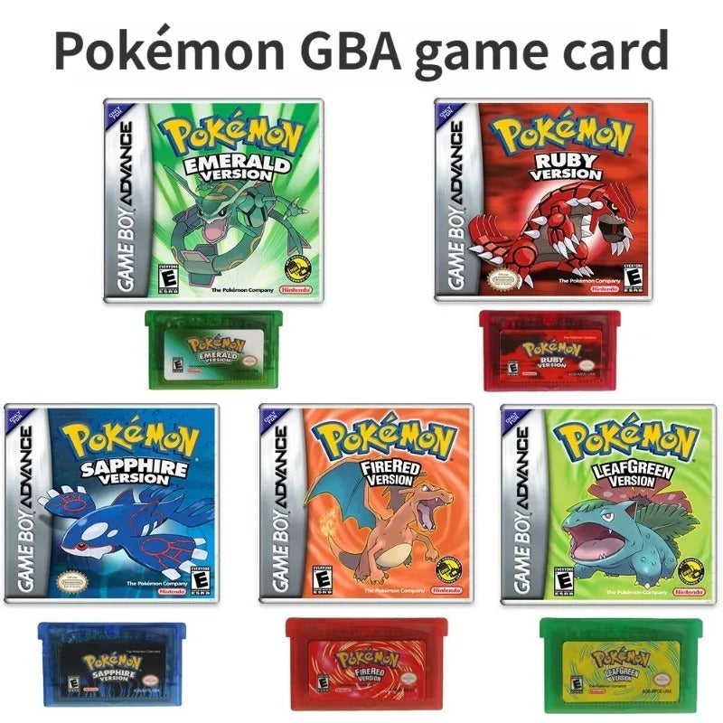 Nintendo Pokemon Series GBA Game Card Boxed US English Version