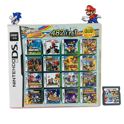 482-in-1 Mario Album DS-Spielemodul – Mega-Sammlung für Nintendo DS, DS Lite, DSi, 3DS