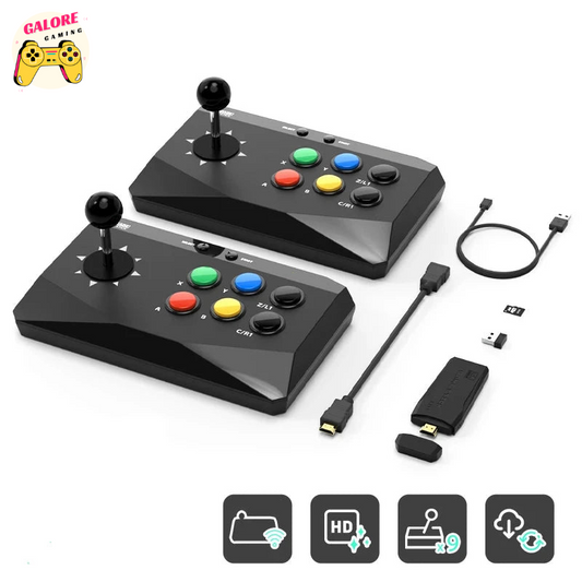 4K Retro Arcade Console with 10000 Games | Dual Wireless Joysticks | Plug & Play