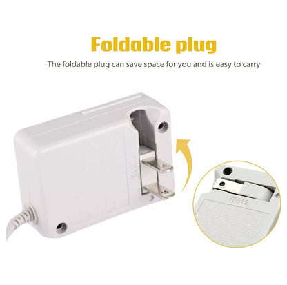 Cargador de pared de CA para Nintendo DSi / 2DS / 3DS / DSi XL (cable adaptador de corriente con enchufe estadounidense)