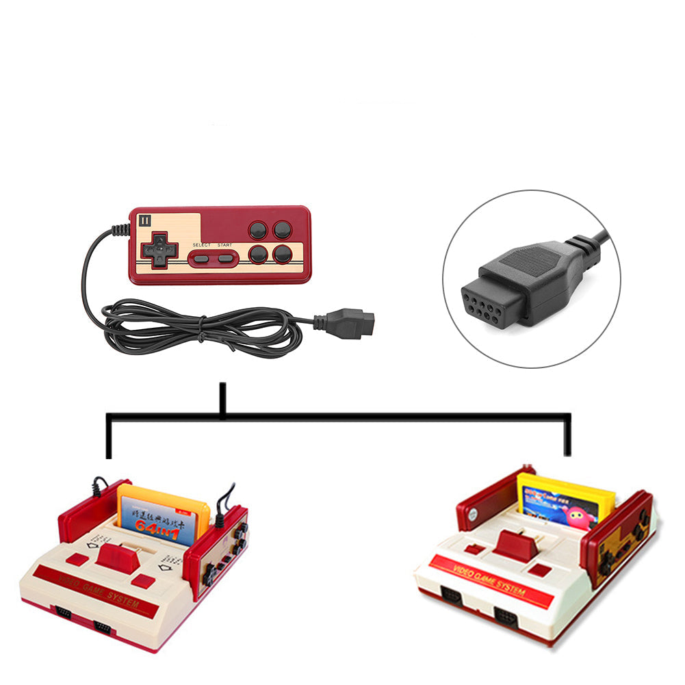 Mando con cable de 9 pines para NES, Coolbaby, Subor y consolas compatibles