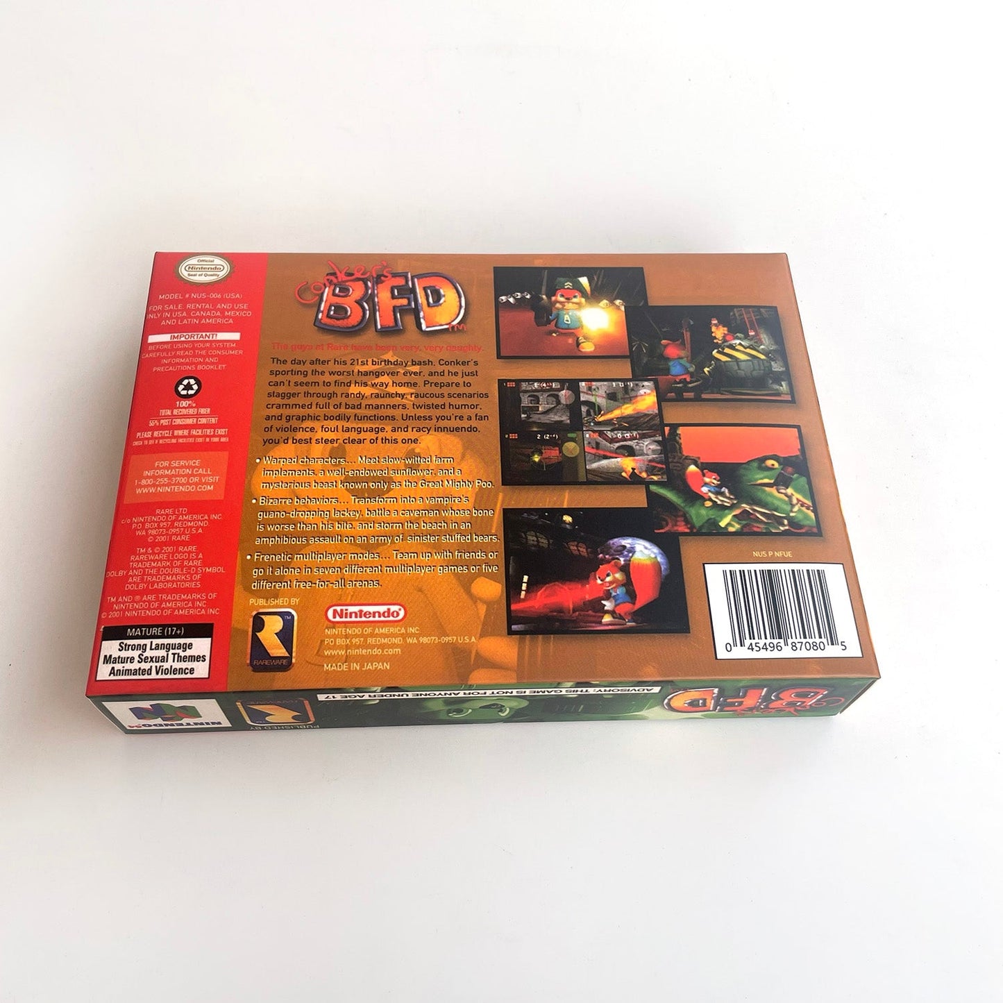 Conker’s Bad Fur Day N64 – Nintendo 64 Cartridge with Box