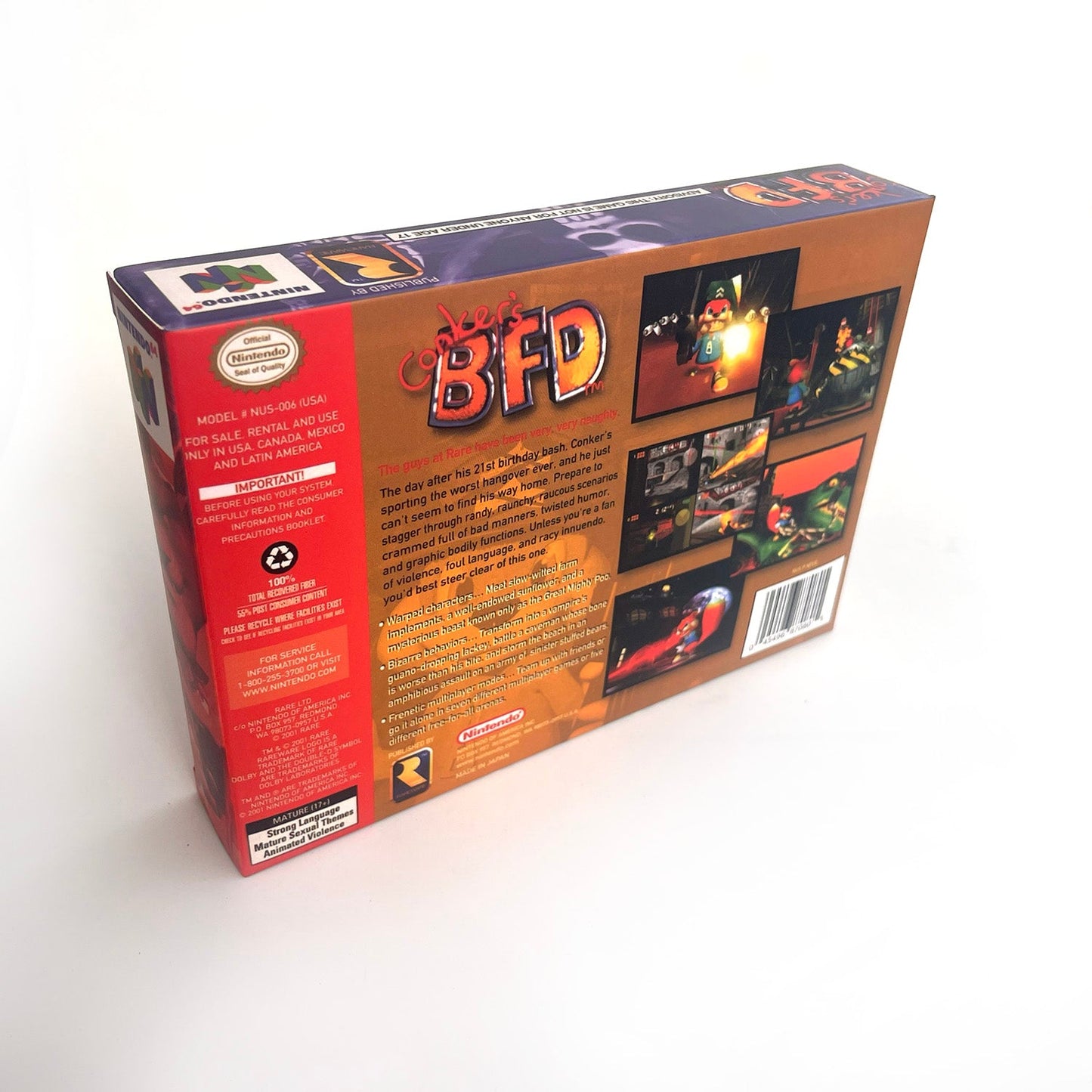 Conker’s Bad Fur Day N64 – Nintendo 64 Cartridge with Box