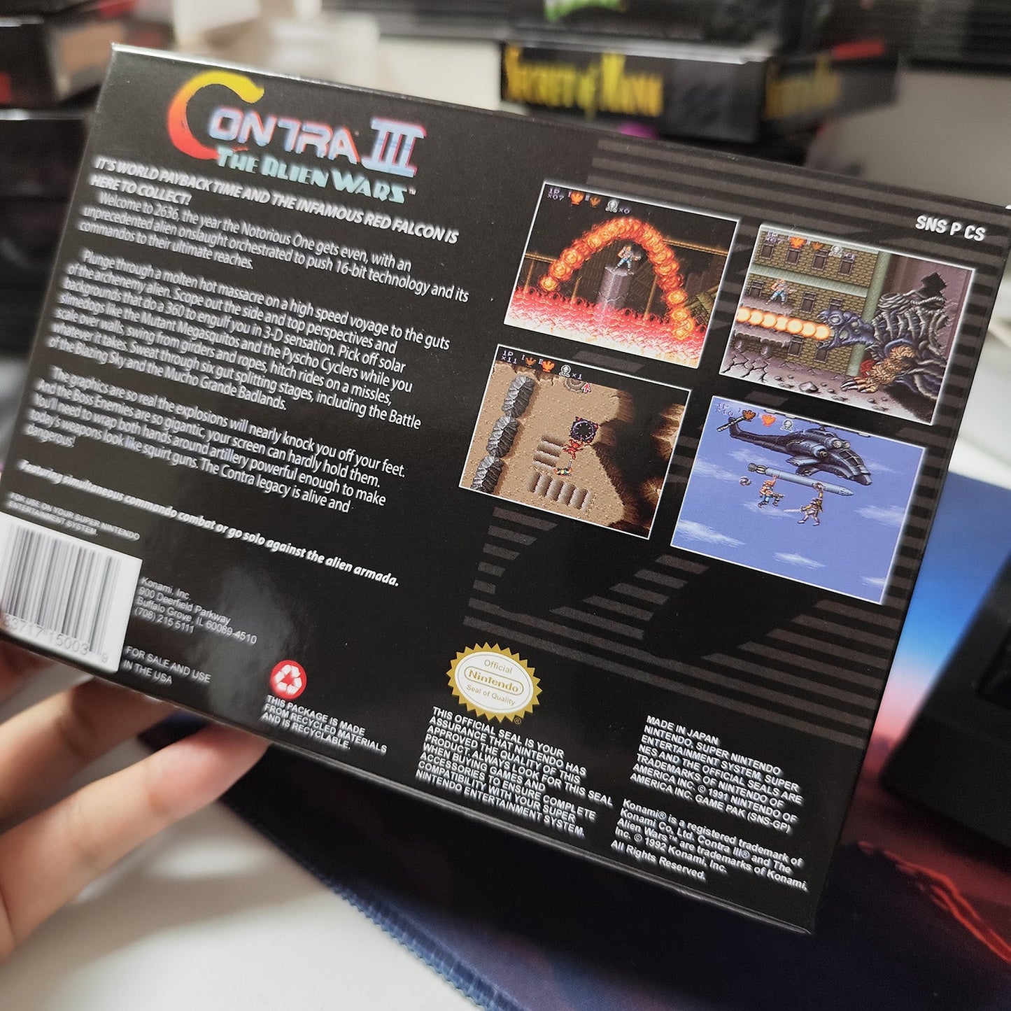 Contra III: The Alien Wars SNES Cartridge with Box