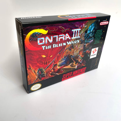 Contra III: The Alien Wars SNES Cartridge with Box