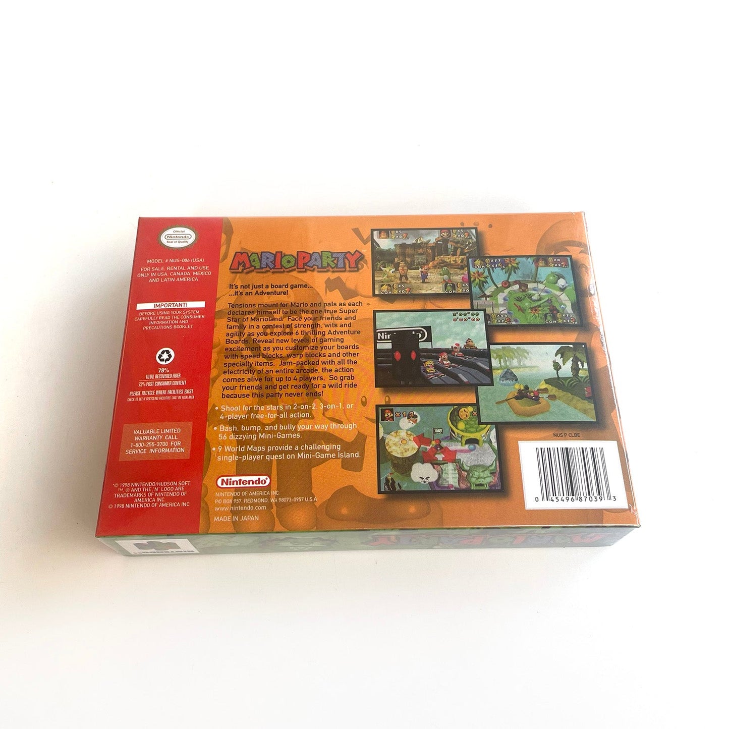 Mario Party – Nintendo 64 Cartridge with Box