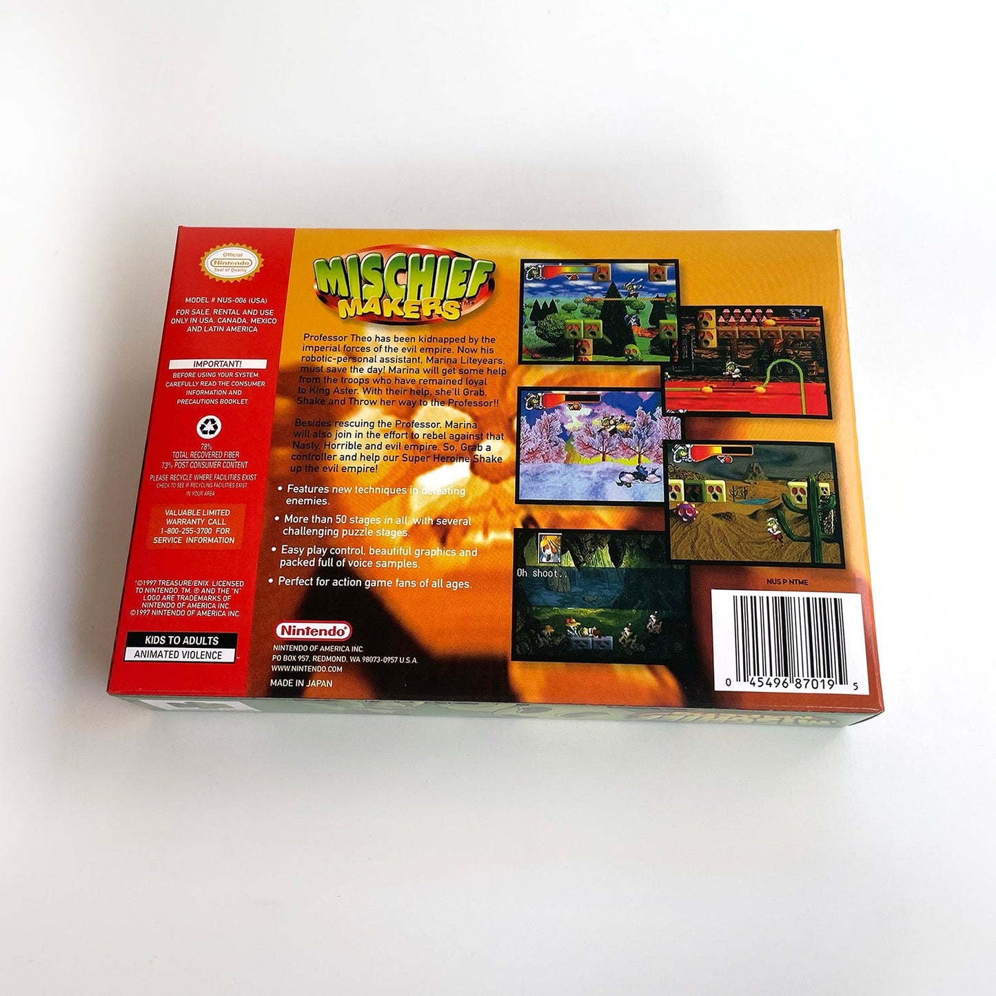 Mischief Makers – Nintendo 64 Cartridge with Box