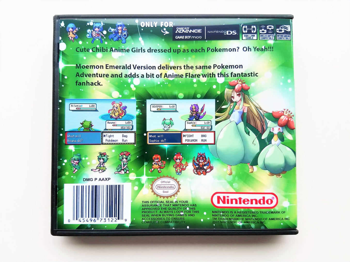 Pokémon Moemon Esmeralda - Gameboy Advance GBA