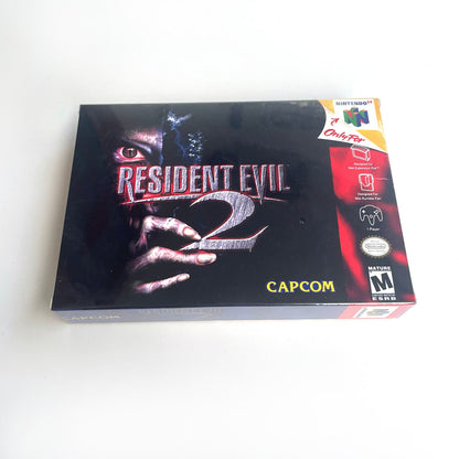 Resident Evil 2 Nintendo 64 box front cover artwork