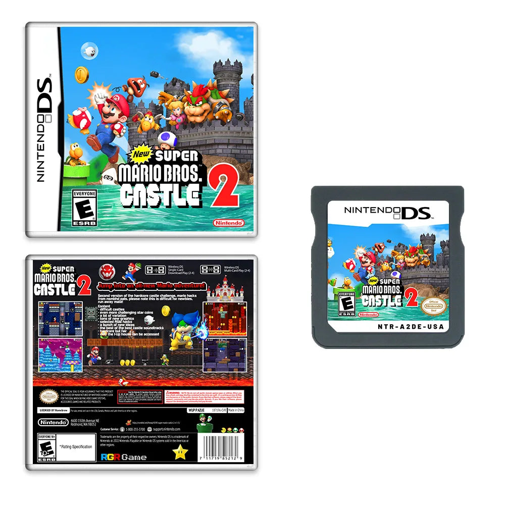 Nintendo Super Mario Bros. Death's Castle 2 NDS Game Card Boxed US Version English