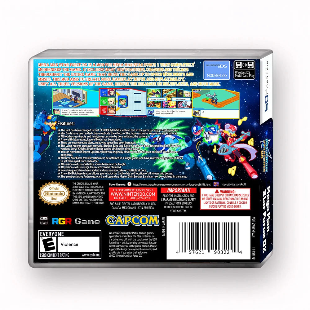 CAPCOM Mega Man Star Force: Dragon For Nintendo NDS Boxed USA Version