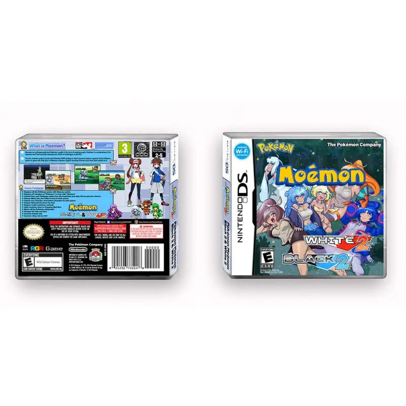 Nintendo Pokemon Moemon Black 2 & White 2 NDS Game Card With Box Version English