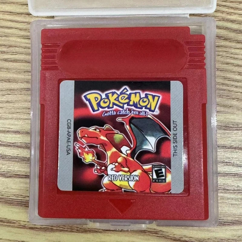 Nintendo Pokemon Red Version GBC: tarjeta de juego en caja con guía del entrenador y manuales