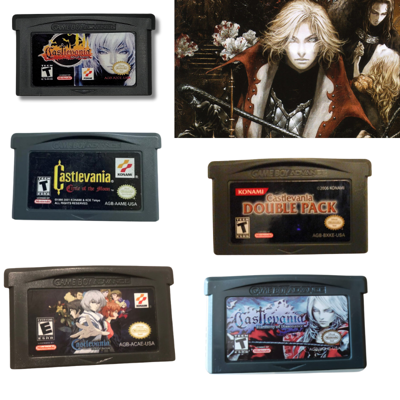Nintendo Castlevania Game Series For GBA SP NDSL - Konami USA Version
