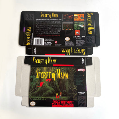 Secret of Mana SNES Cartridge with Box | Super Nintendo RPG