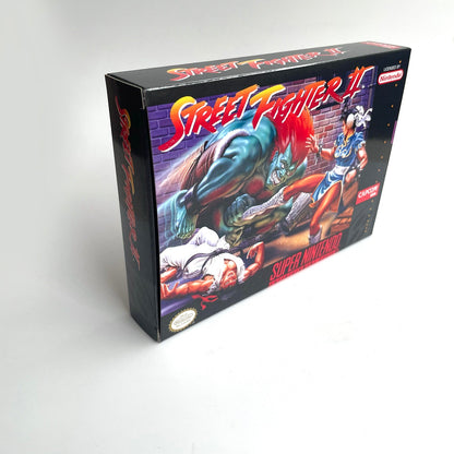 Street Fighter II SNES Cartridge with Box | Super Nintendo