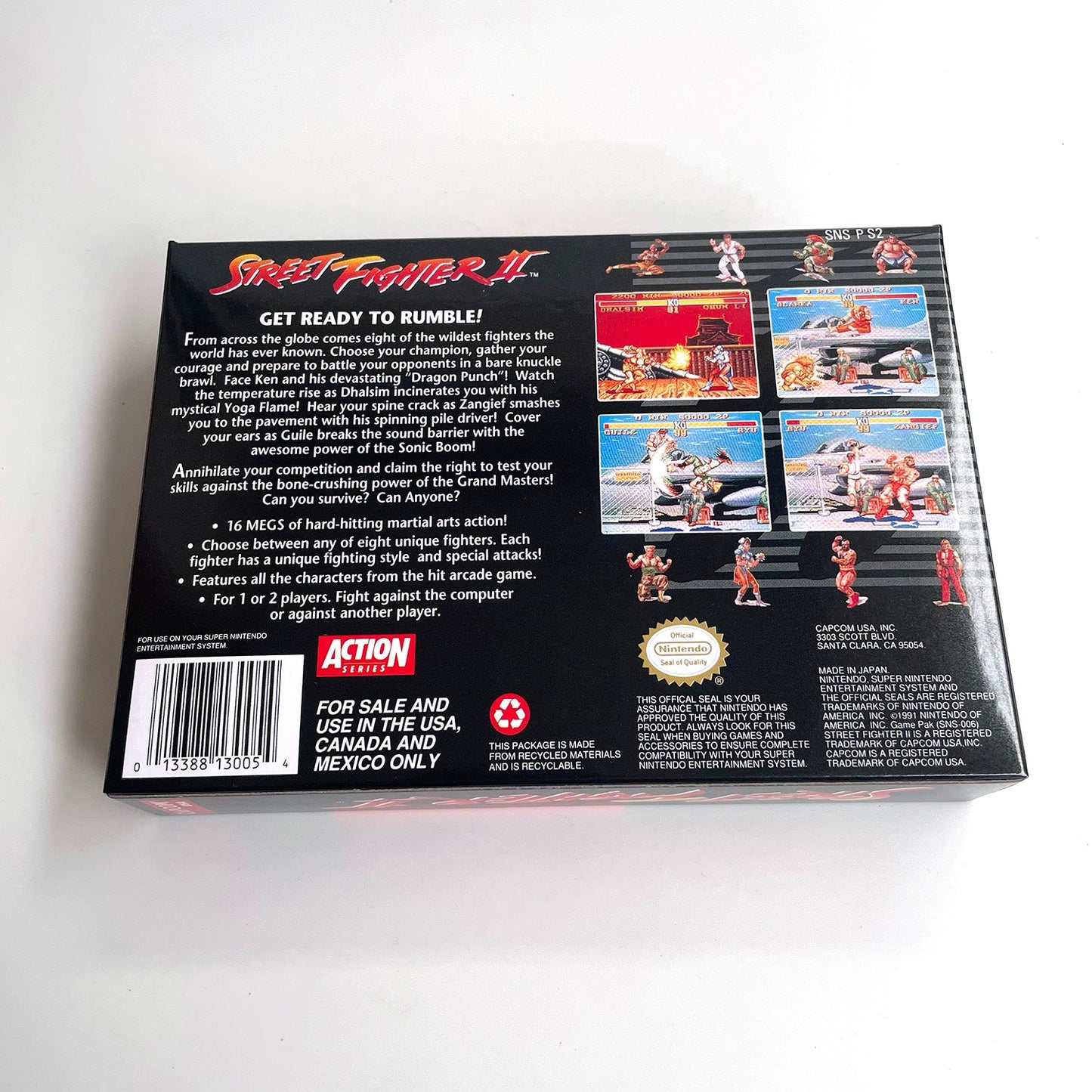 Street Fighter II SNES Cartridge with Box | Super Nintendo
