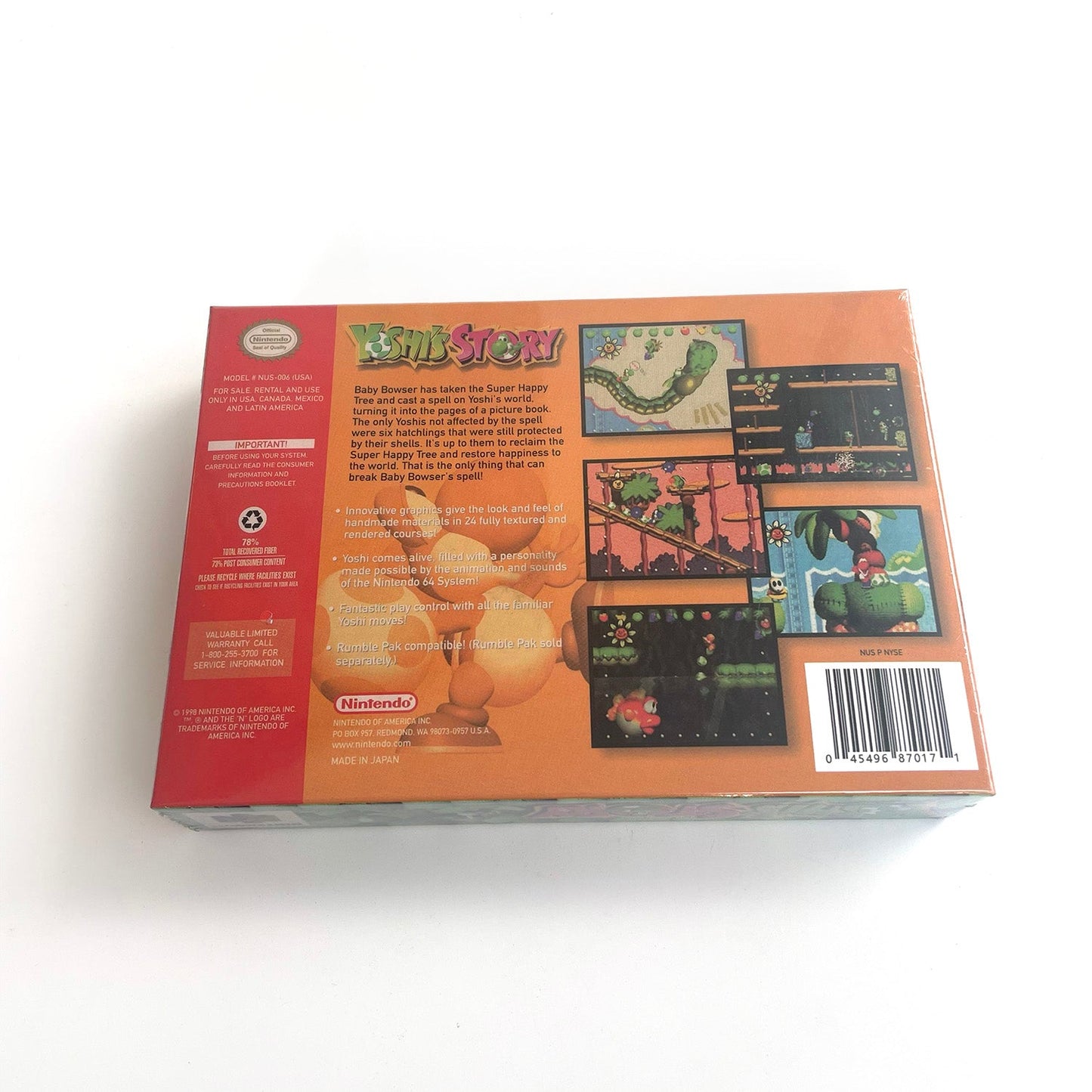 Yoshi’s Story N64 – Nintendo 64 Cartridge with Box