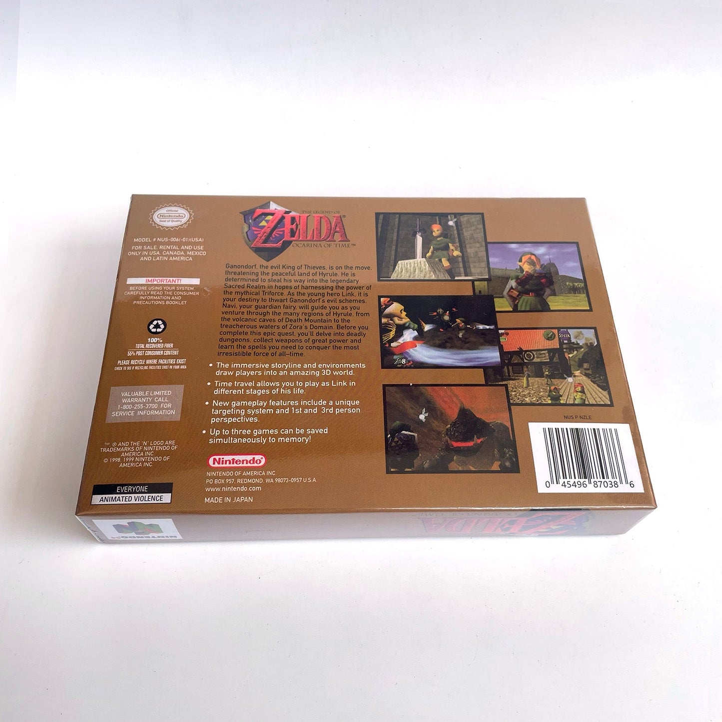 The Legend of Zelda: Ocarina of Time – Nintendo 64 Cartridge with Box