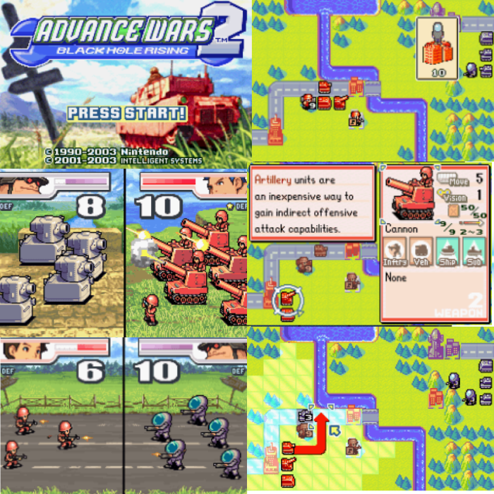 Advance Wars 2: Black Hole Rising - Gameboy Advance GBA (EU Version)
