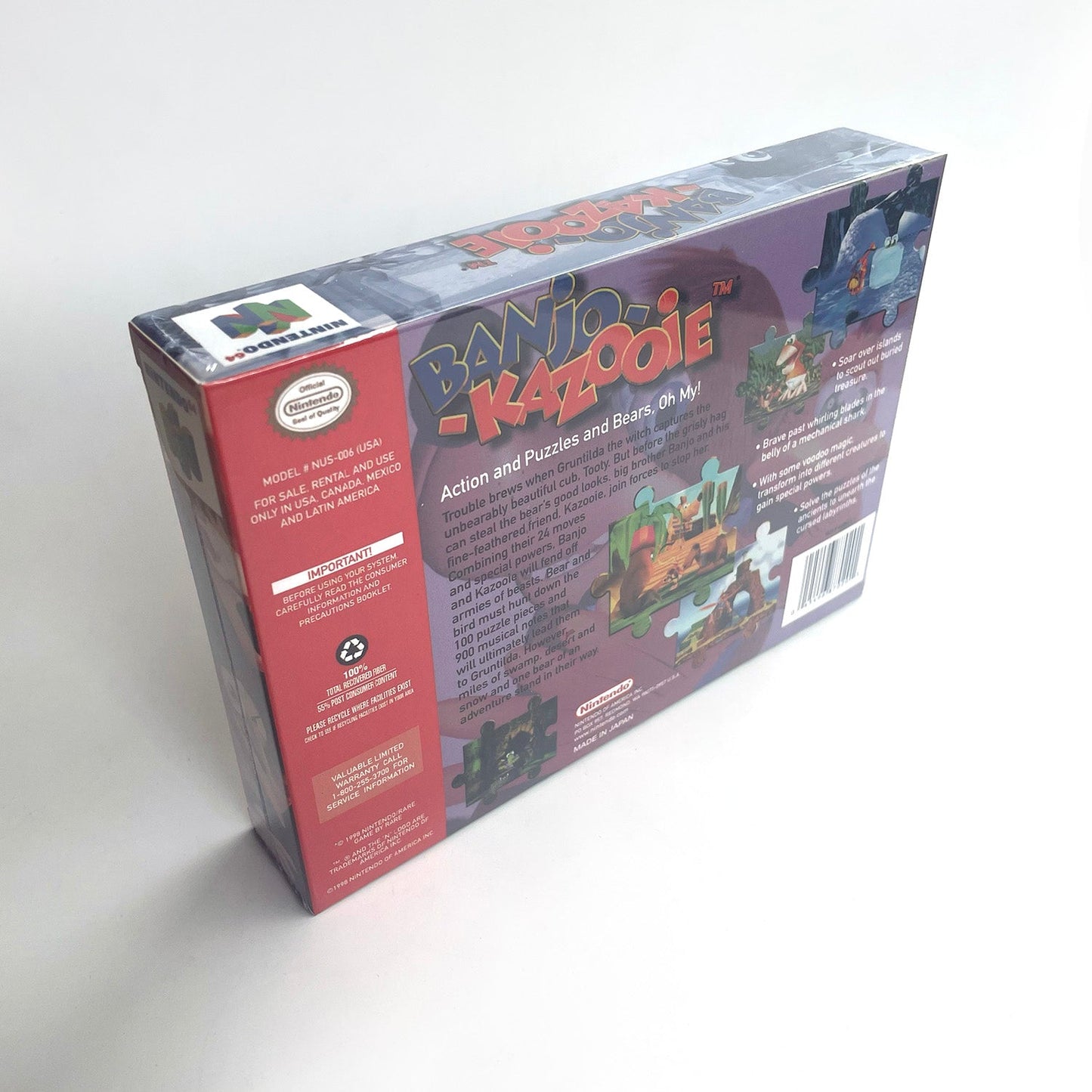 Banjo-Kazooie N64 – Nintendo 64 Cartridge with Box