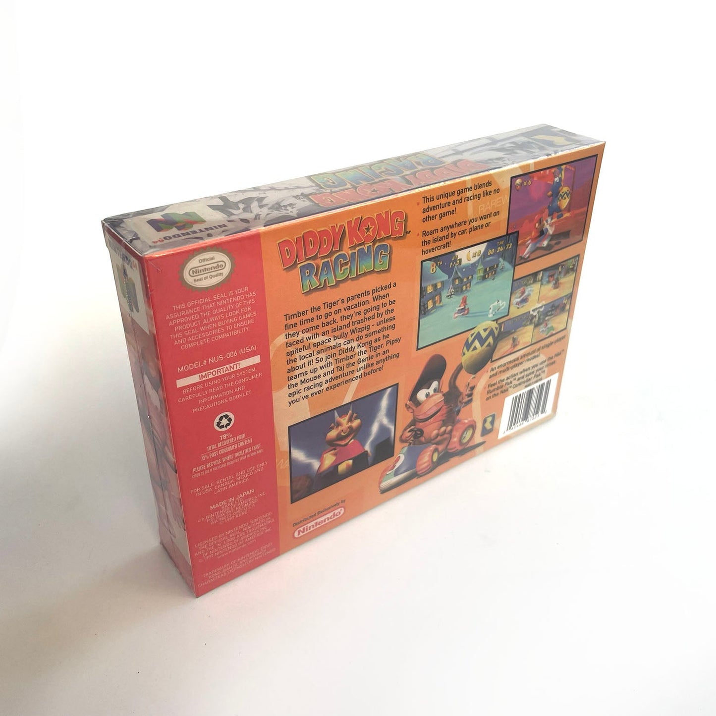 Diddy Kong Racing – Nintendo 64 Cartridge with Box