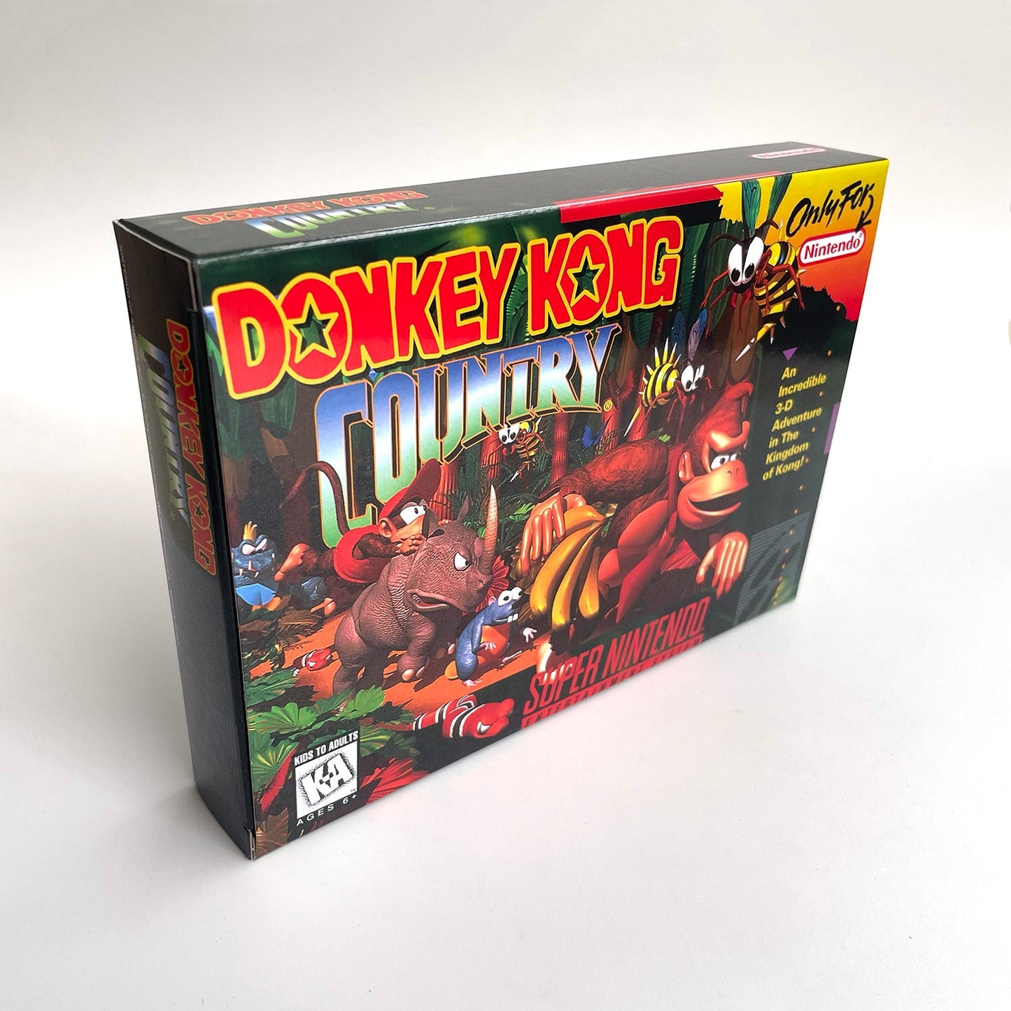 Donkey Kong Country SNES Cartridge with Box