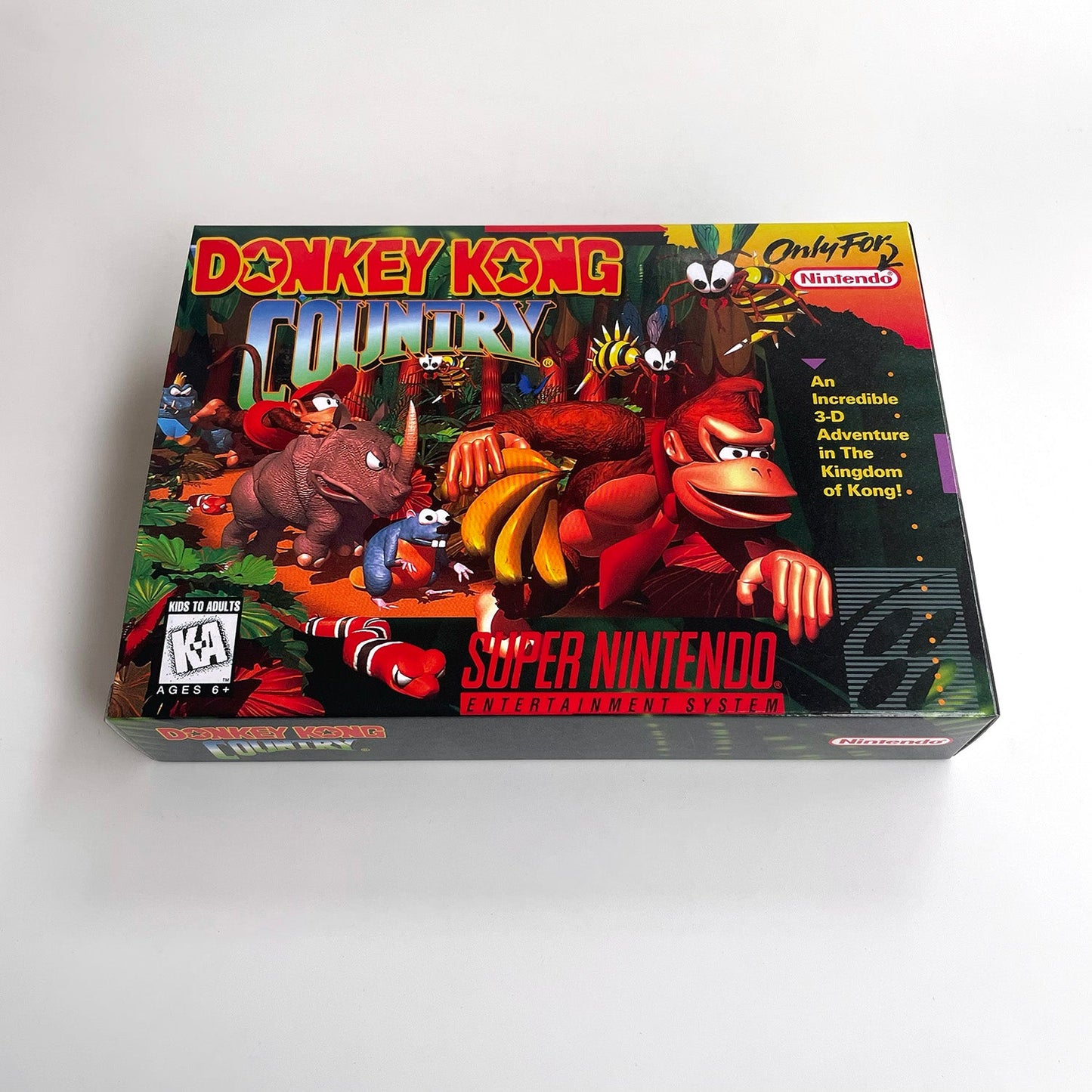 Donkey Kong Country SNES Cartridge with Box